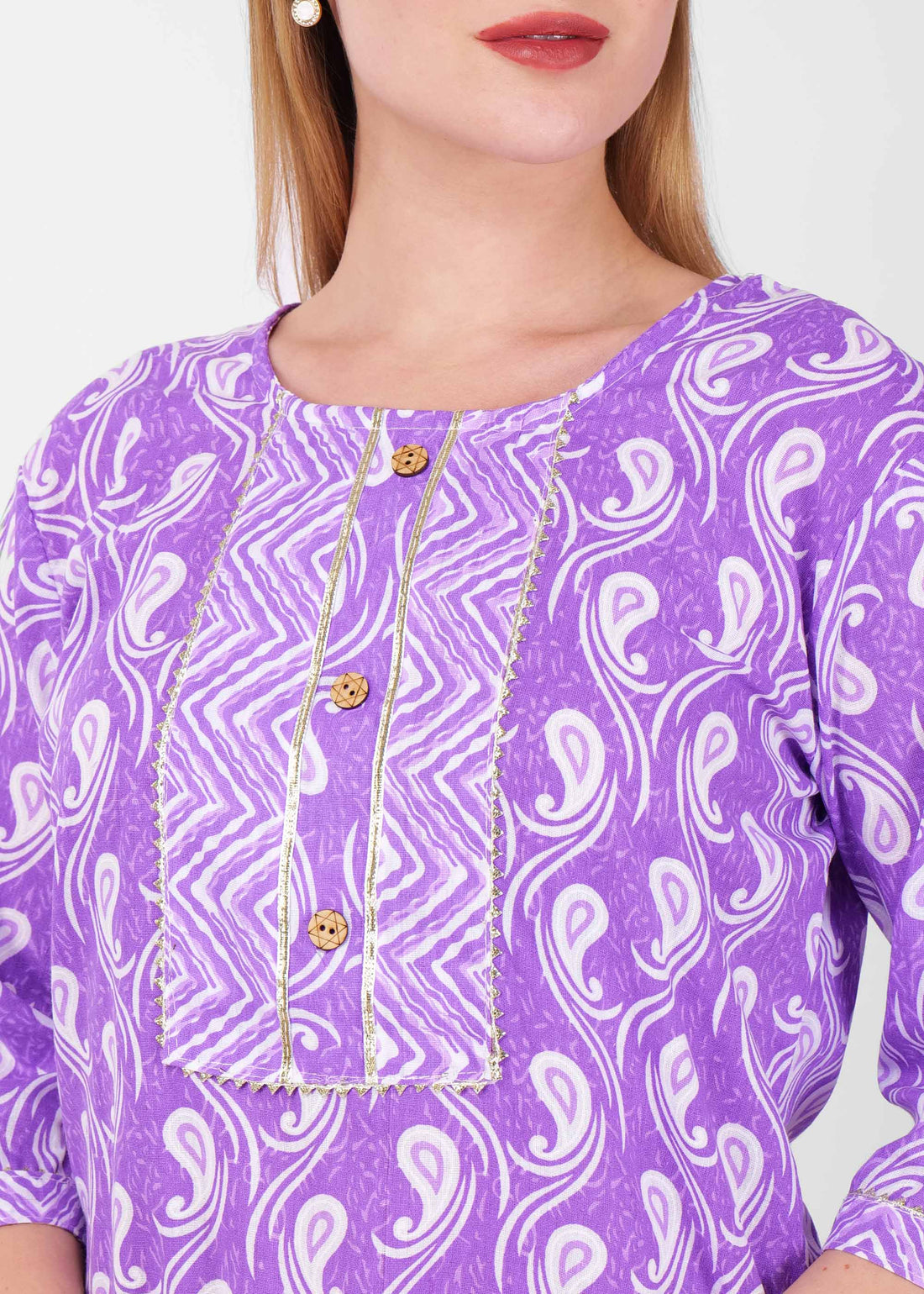 Purple Kurta Set