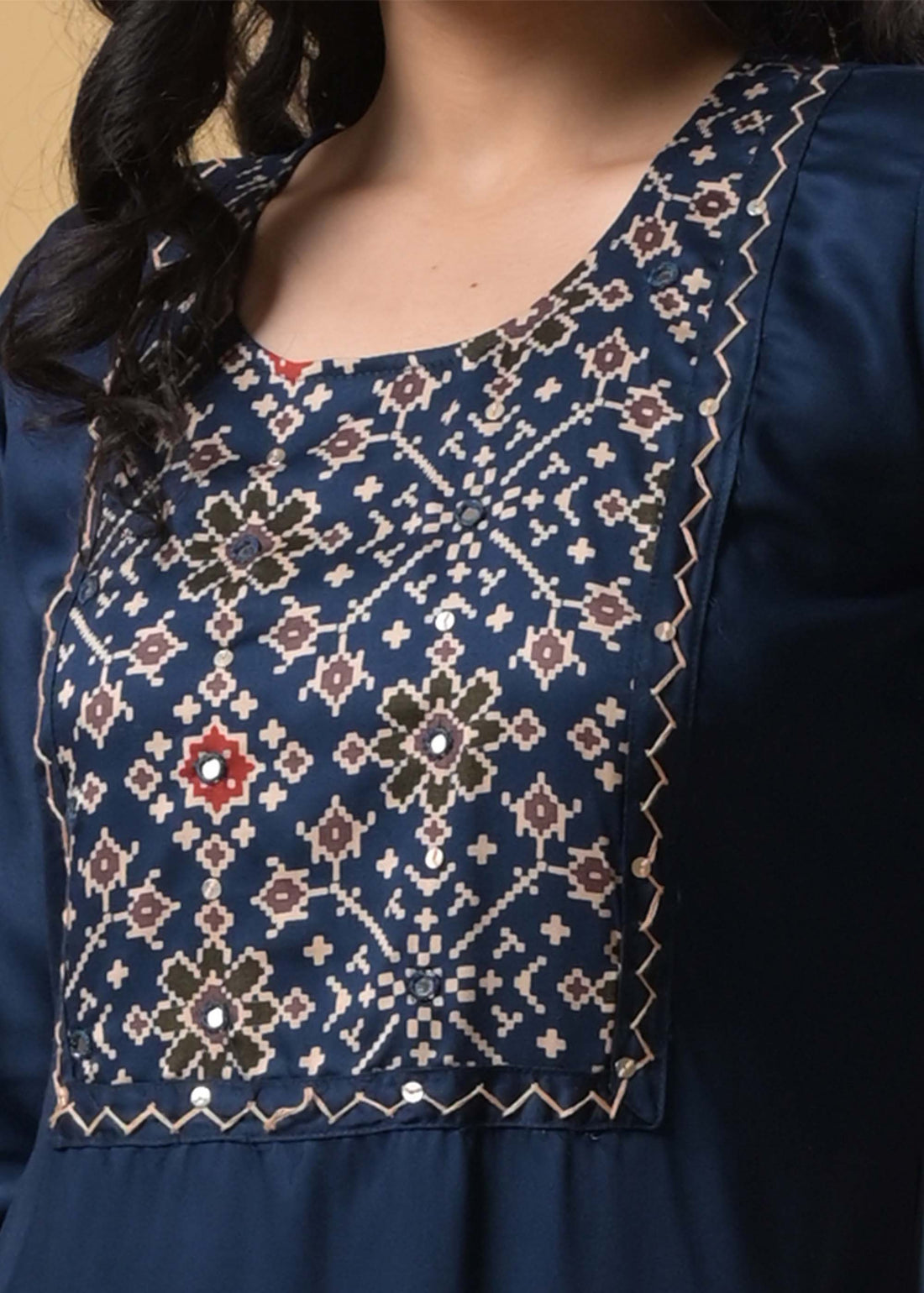 Dark Blue Kurti