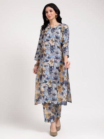 Women Printed Kurta Set with Trouser