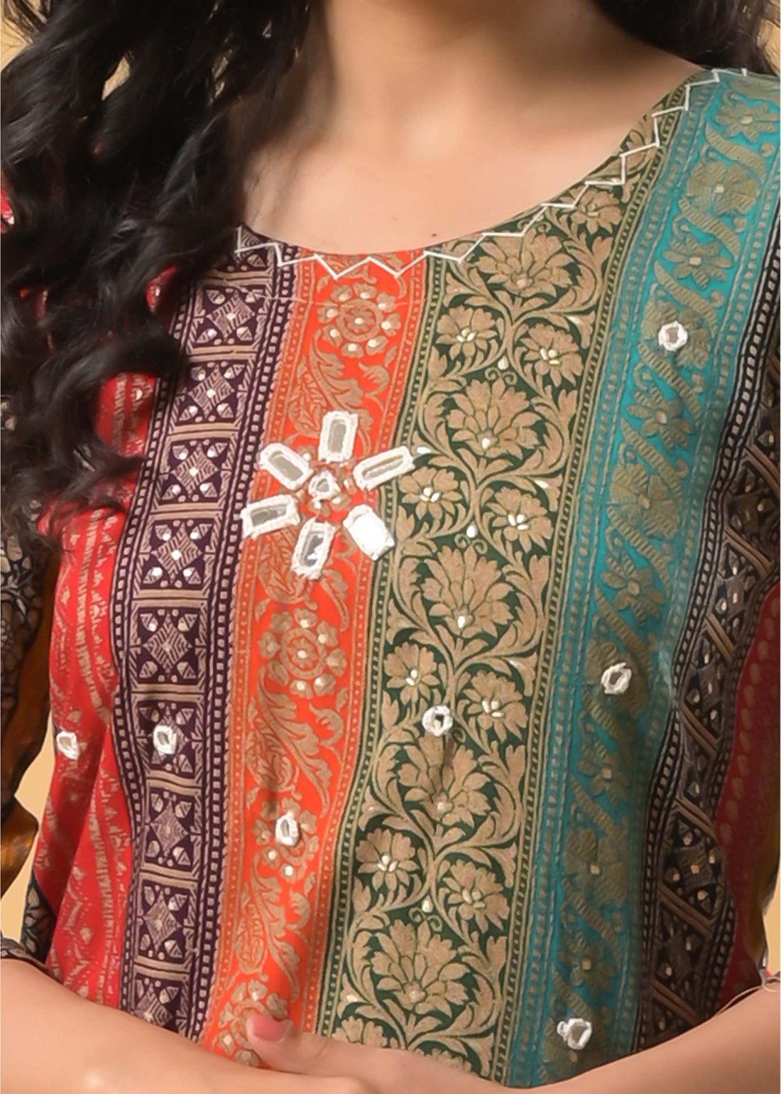 Multi Color Rayon Kurti