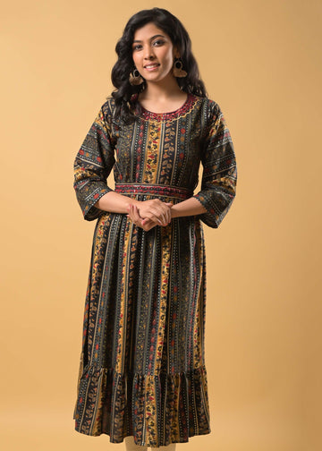 Rayon Multi Color Kurti
