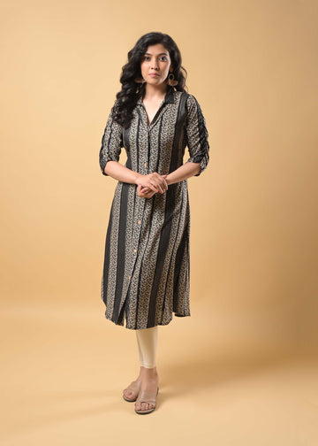 Rayon Black Kurti