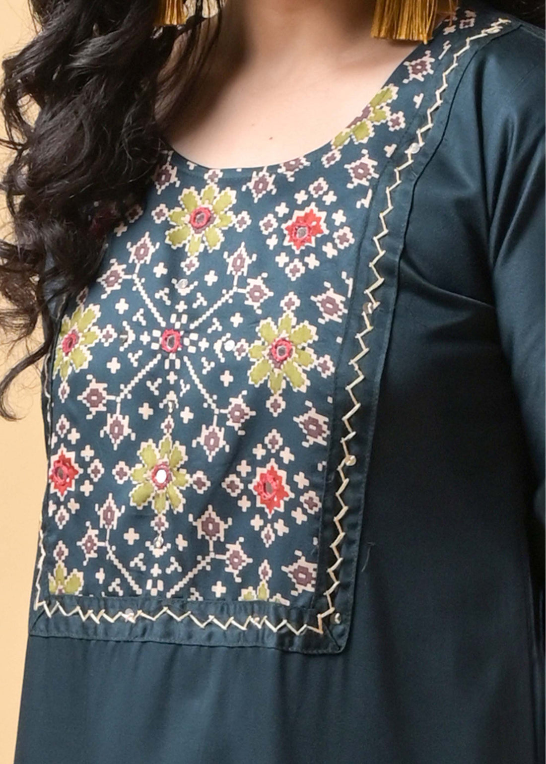 Dark Green Kurti