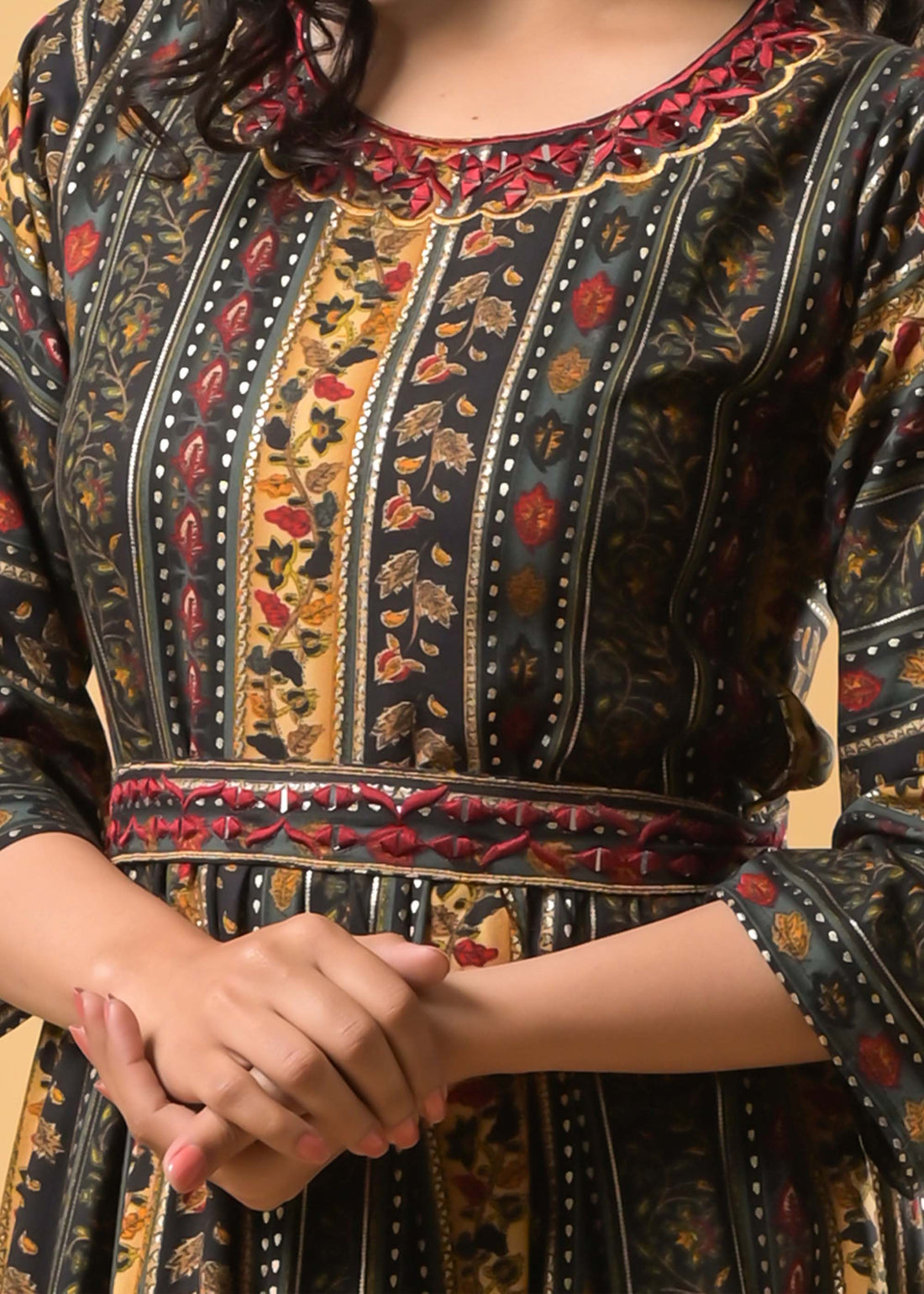Rayon Multi Color Kurti