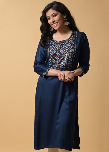 Dark Blue Kurti
