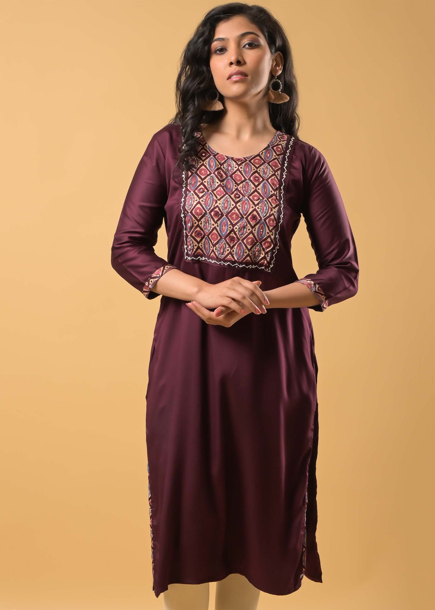 Mahroon Kurti