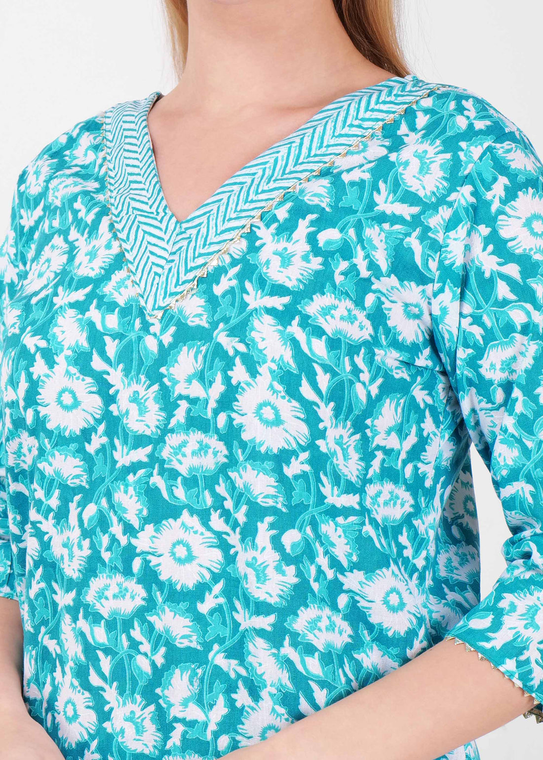 Cotton Blue Kurta Pant