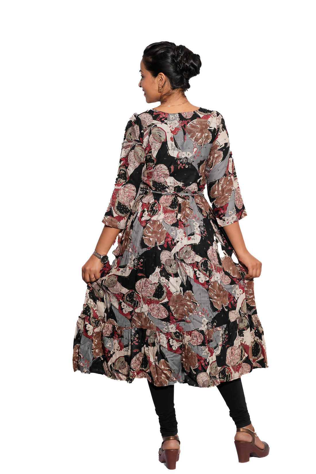 Black Flared Kurti