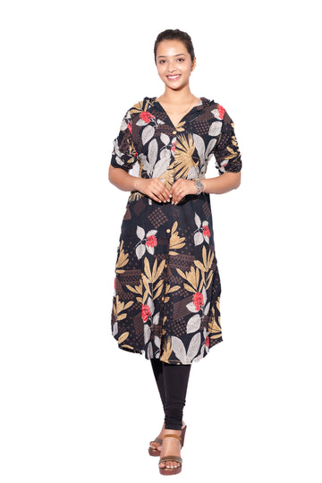 Black Rayon Kurti