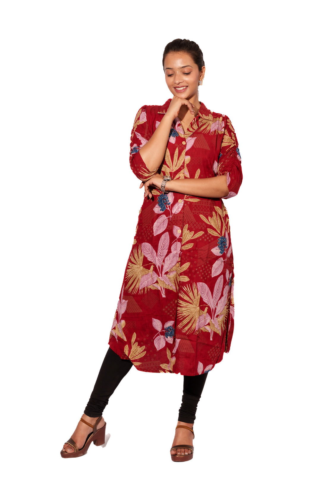 Mehroon Rayon Kurti