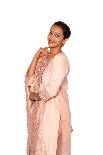 Baby Pink Kurta Set