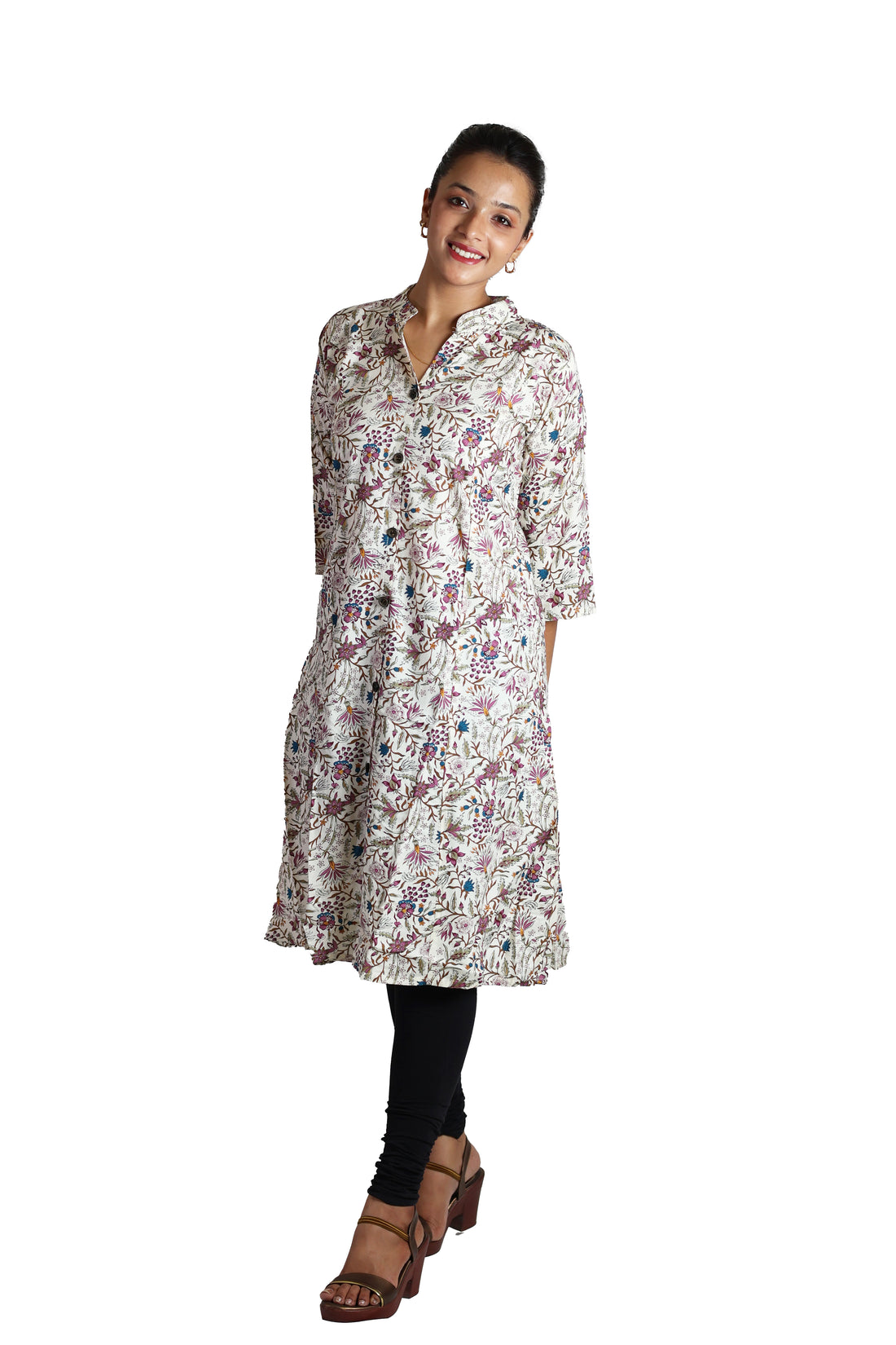 Rayon Multi Colour  Kurti