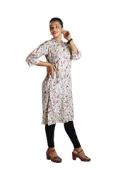 Rayon Multi Colour  Kurti