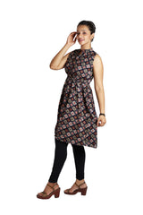 Fit & Flare Multi-Color Rayon Kurti