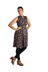 Fit & Flare Multi-Color Rayon Kurti