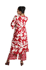 Mehroon  Rayon Kurta Plazzo Set