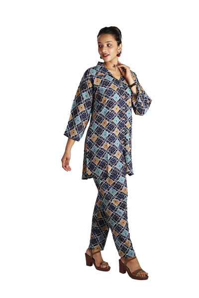 Blue Wrikal Co-Ord Set