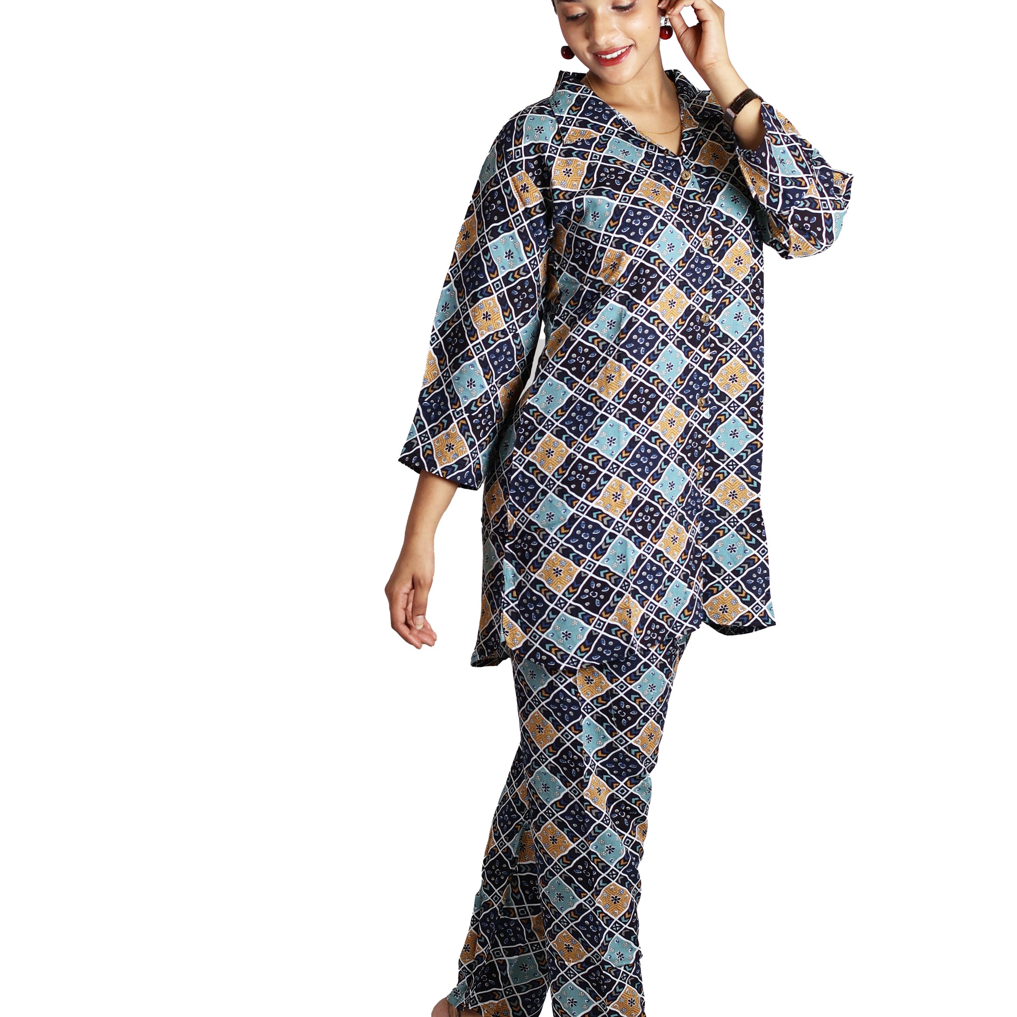 Blue Wrikal Co-Ord Set