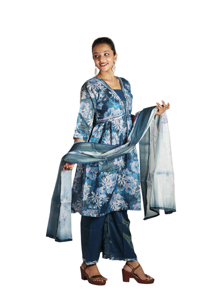 Blue Simmer Suit Set