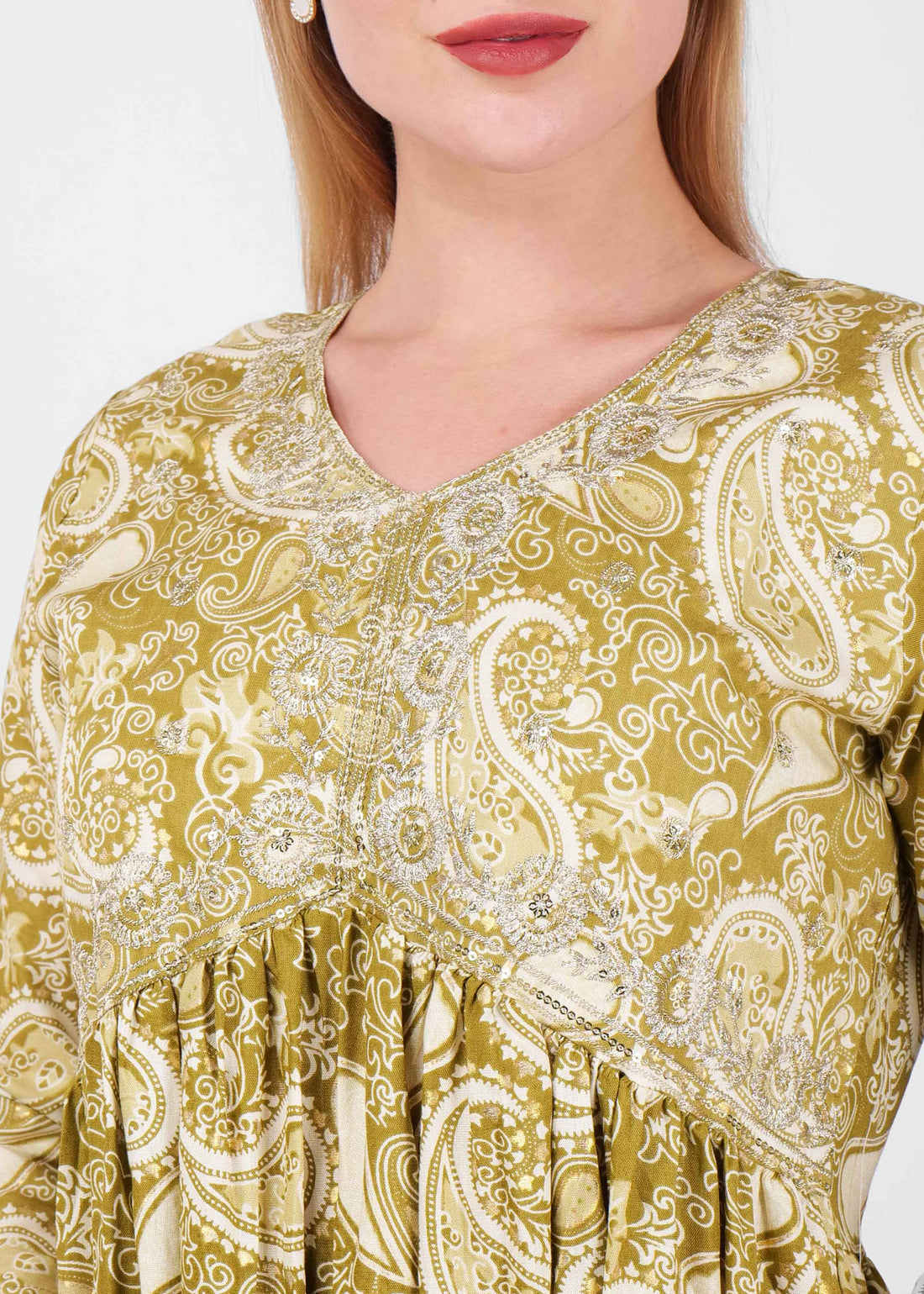 Light Yellow Kurta Set