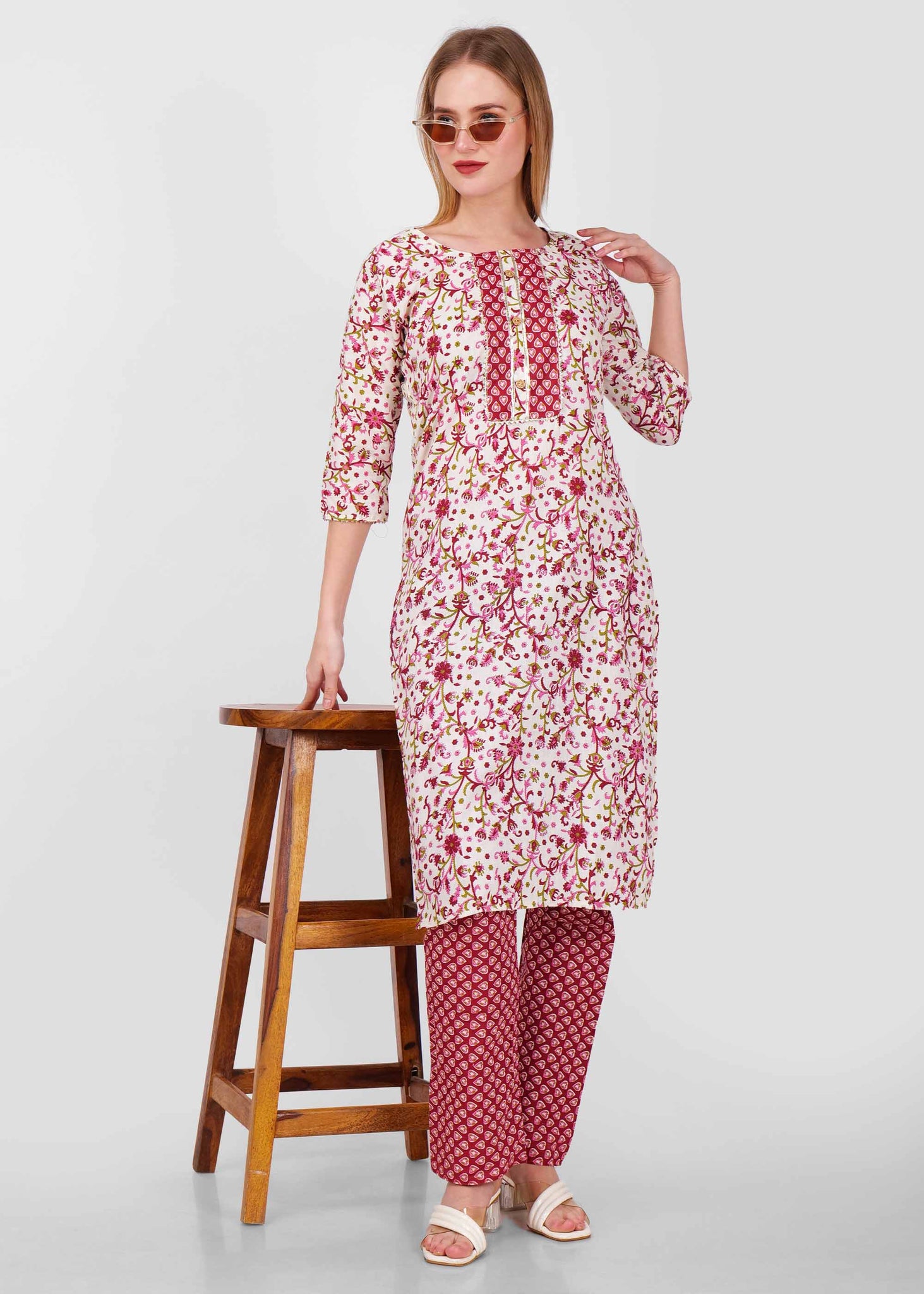Maroon Kurta Pant