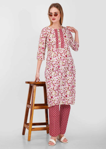 Maroon Kurta Pant